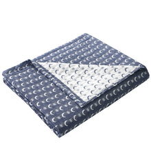 Load image into Gallery viewer, Lightweight Double Layered 100% Cotton Yarn Bed Blanket - Size Extra Full 79&quot; by 90&quot; (Navy)