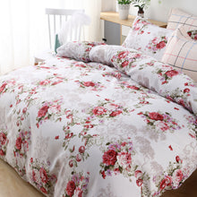 Load image into Gallery viewer, Candid Bedding Utlra Soft Floral 5 Piece Reversible Duvet Cover Set with 4 Pillow Shams
