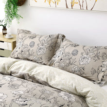Load image into Gallery viewer, Candid Bedding Utlra Soft Floral 3 Piece Reversible Duvet Cover Set with 2 Pillow Shams