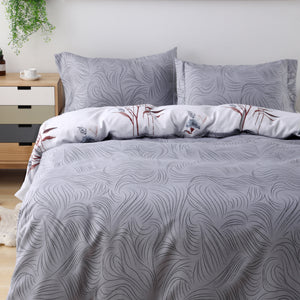 Candid Bedding Utlra Soft 3 Piece Reversible Duvet Cover Set with 2 Pillow Shams