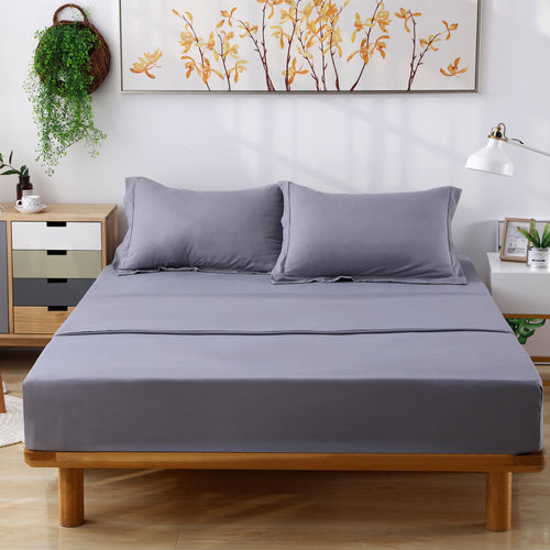 Candid Bedding 4-Piece Essential Sheet Set – Gray