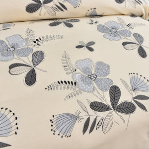 Utlra Soft Floral Design 5 Piece Reversible Duvet Cover Set with 4 Pillow Shams