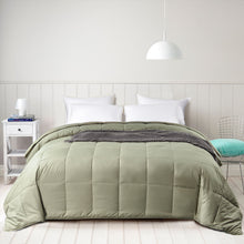 Load image into Gallery viewer, Candid Bedding All Season Essential Alternative Goose Down Comforter, Quilted Duvet Insert (Army)